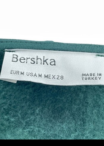 m Beden yeşil Renk Yeşil Oversize Baskılı Sweatshirt