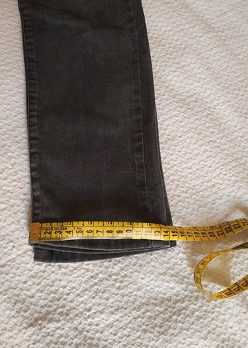 Colin's Gri Kemerli Kadın Midi Kot Pantolon