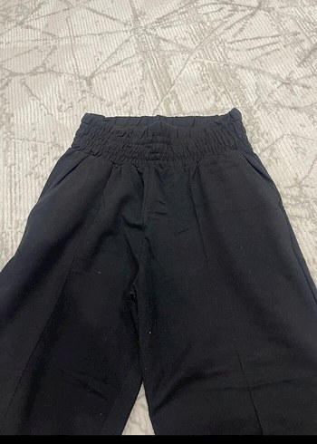 Zara Kadın Pilili Pamuklu Rahat Pantolon