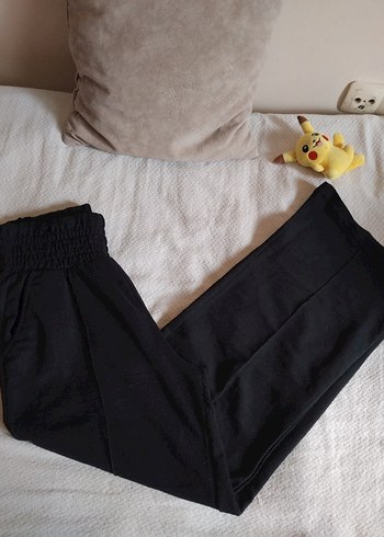 Zara Siyah Rahat Kesim Kadın genis pantolon