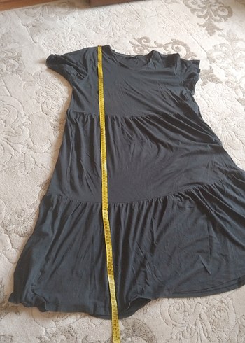 LC Waikiki Siyah Midi Boy Piliseli Kadın Elbise