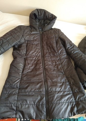 Collezione Siyah Uzun Kadın yagmurluk mont