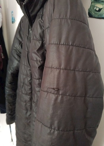 Collezione Kadın Siyah Midi Boy Sade Kışlık Mont