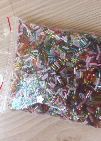 Karışık Boru Boncuk 190 gr