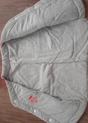 Kız Çocuk Pembe Düğmeli puf Yelek - Görsel 3