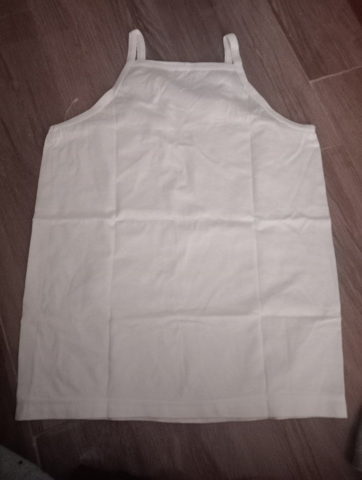 Beyaz Kız Çocuk Atlet - Görsel 3