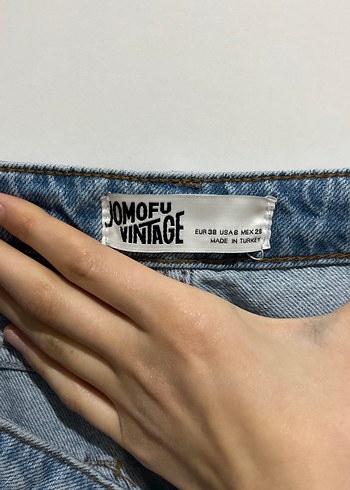 Mavi Rahat Kesim Kadın Denim Pantolon - Görsel 7