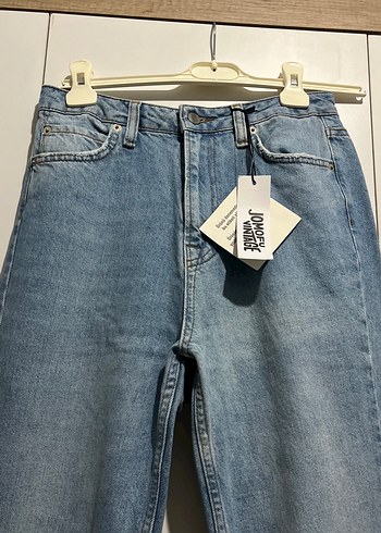 Mavi Rahat Kesim Kadın Denim Pantolon - Görsel 3