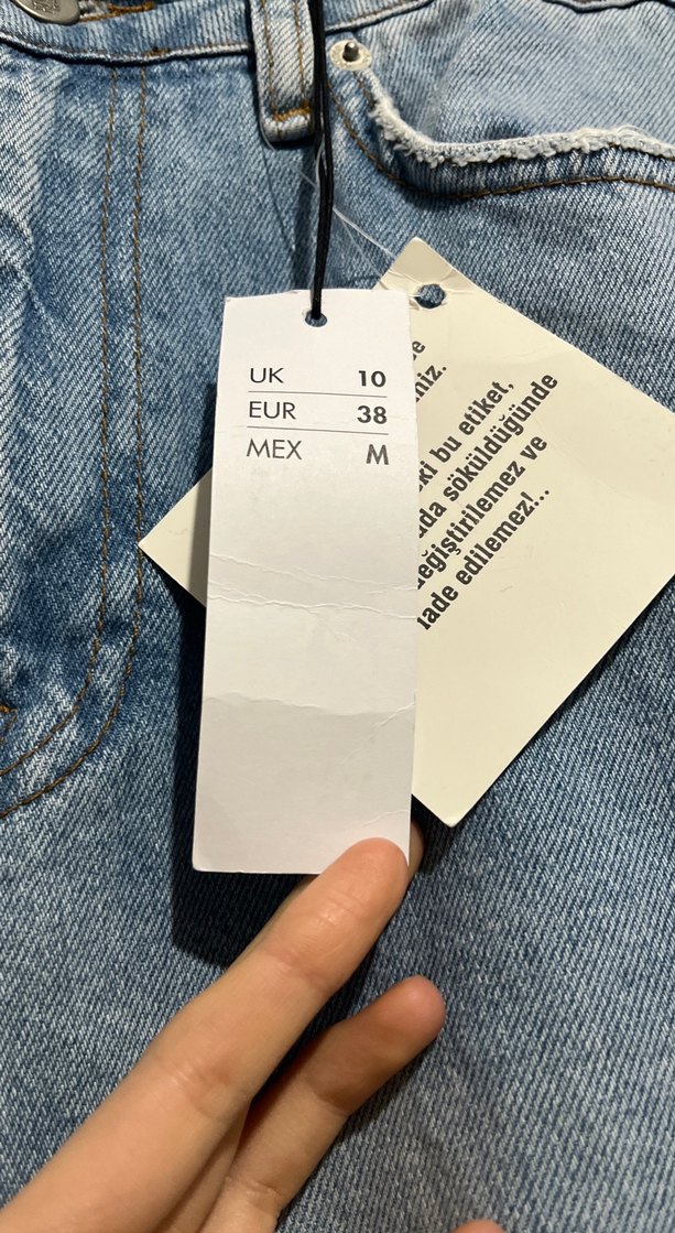 Mavi Rahat Kesim Kadın Denim Pantolon - Görsel 5