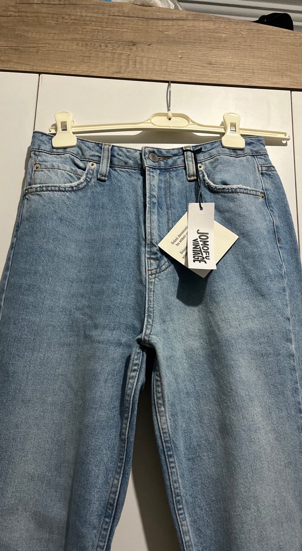 Mavi Rahat Kesim Kadın Denim Pantolon - Görsel 3