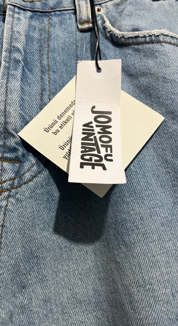 Mavi Rahat Kesim Kadın Denim Pantolon - Görsel 4