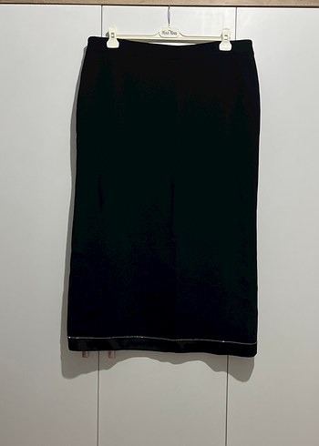 Uzun Kollu Siyah İşlemeli Kadın Etek Ceket Takım - Görsel 6