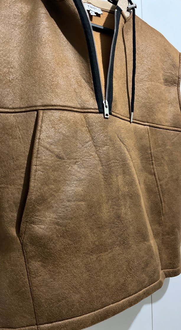 Kahverengi Kolsuz Ceket - Görsel 2