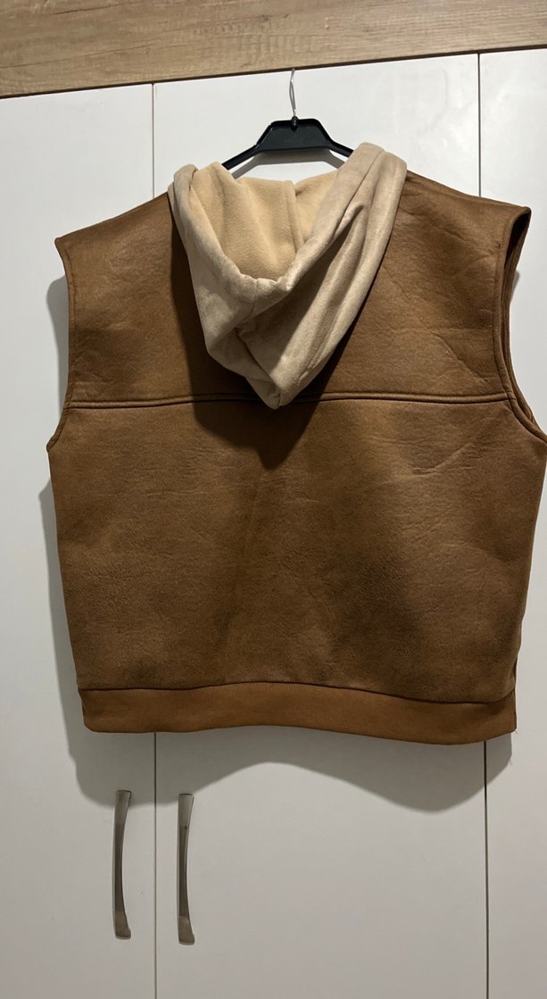 Kahverengi Kolsuz Ceket - Görsel 5