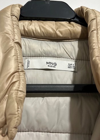Parlak Bej Kadın Mont - Görsel 5