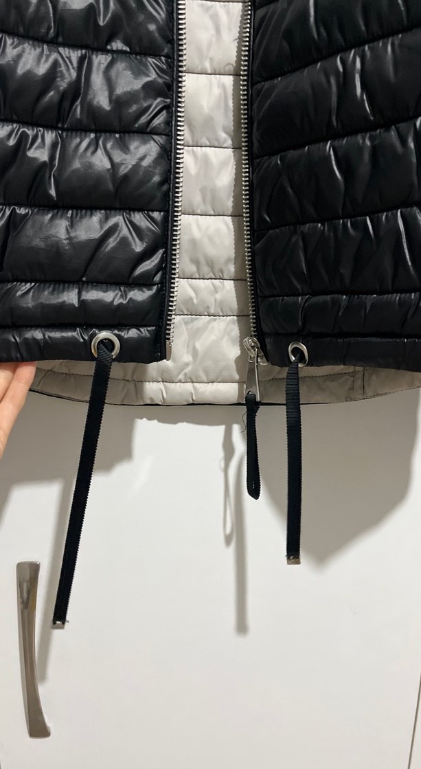 Siyah Fermuarlı Kadın Şişme Mont - Görsel 4