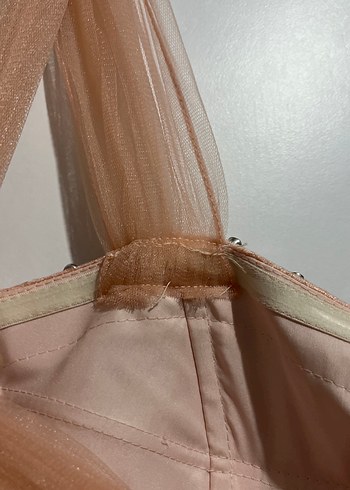 Nakışlı Yavru Ağzı Uzun Abiye Elbise - Görsel 8