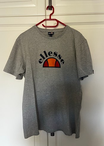 Gri Ellesse Baskılı Pamuklu Tişört