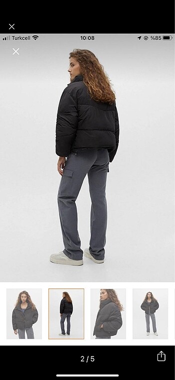 Pull and Bear Siyah mont