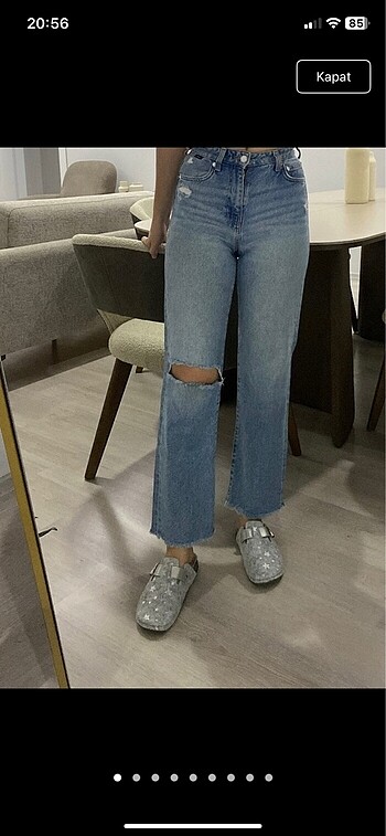 s Beden mavi Renk Mom jean