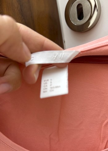 H&M Pembe Kısa Kollu Kadın Tişört