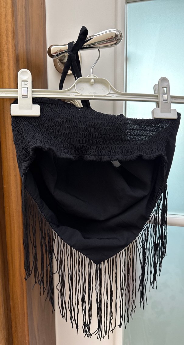 Siyah Baskılı Püsküllü - Görsel 2