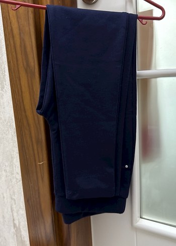 Kadın Lacivert Fermuarlı Kumaş Pantolon - Görsel 2