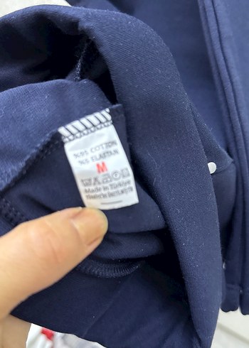 Kadın Lacivert Fermuarlı Kumaş Pantolon - Görsel 3