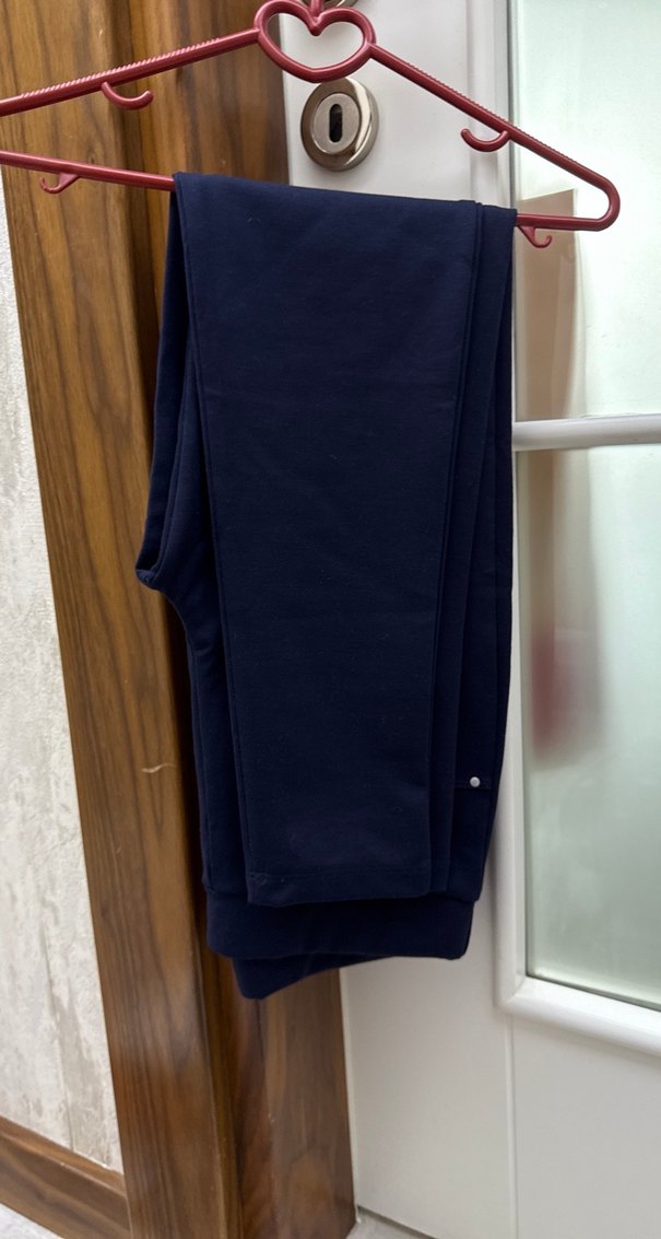 Kadın Lacivert Fermuarlı Kumaş Pantolon - Görsel 2