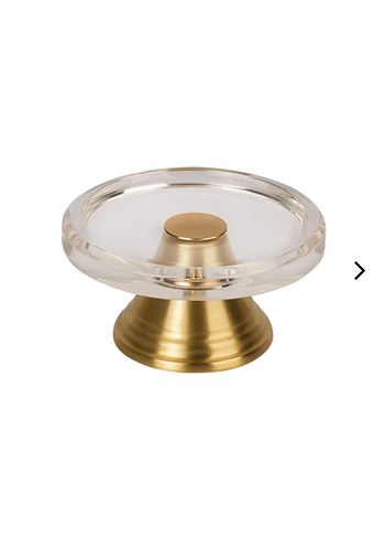 Hivda Karakoç Pirinç Ayaklı Pleksi Lokumluk - Görsel 2