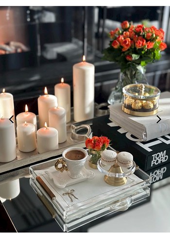 Hivda Karakoç Pirinç Ayaklı Pleksi Lokumluk - Görsel 5