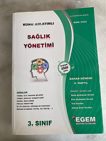  Sağlık Yönetimi Egem Yayınları