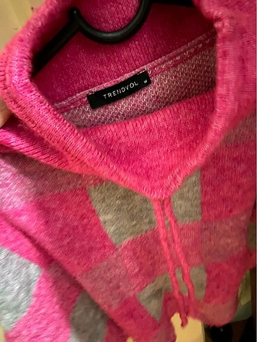 m Beden pembe Renk #trendyol #kazak #pembe #ekose