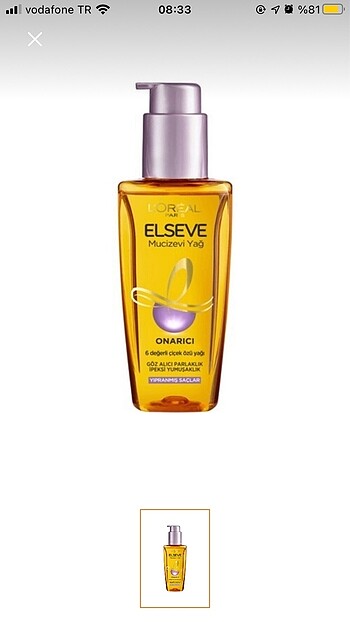 elseve saç serum yağ