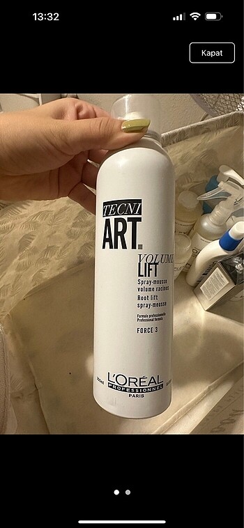 loreal techni art volume lift hacim köpüğü