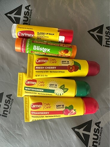 Charmex carmex ve blistex lip balm