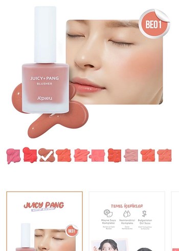  Beden Renk missha juicy pang be01 br01 ikili fiyat