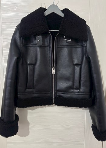 Mango içi kürk deri ceket - Görsel 10