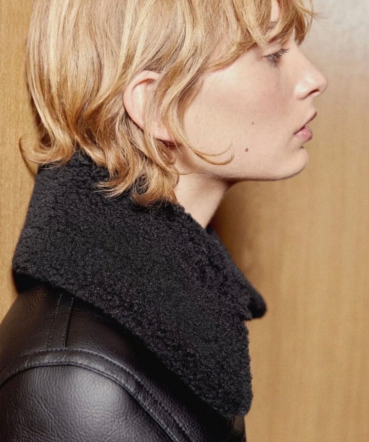 Mango içi kürk deri ceket - Görsel 3