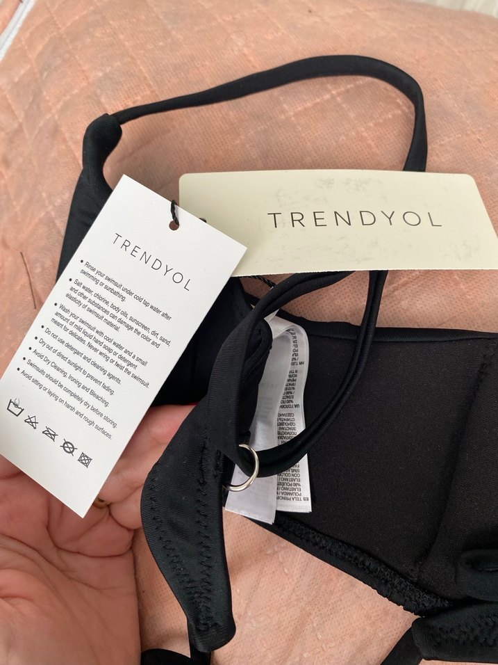 Siyah Mini Kadın Bikini Üstü - Görsel 5