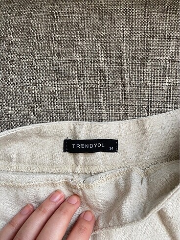 Keten şort - Görsel 5