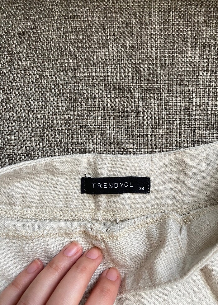 Keten şort - Görsel 5