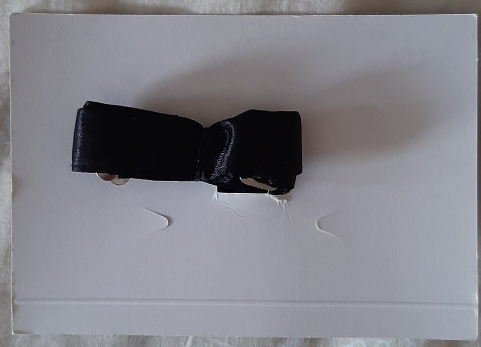 Siyah Kadife Erkek Papyon - Görsel 2