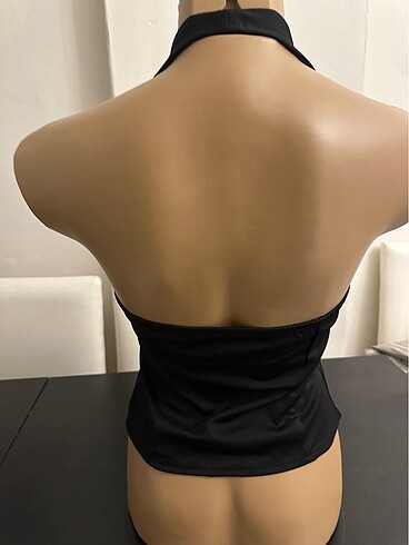 Zara Siyah kurdele detaylı bluz