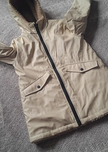 Zara.Kalın mont .Su geçirmez.içi polar - Görsel 4