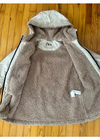 Zara.Kalın mont .Su geçirmez.içi polar - Görsel 2
