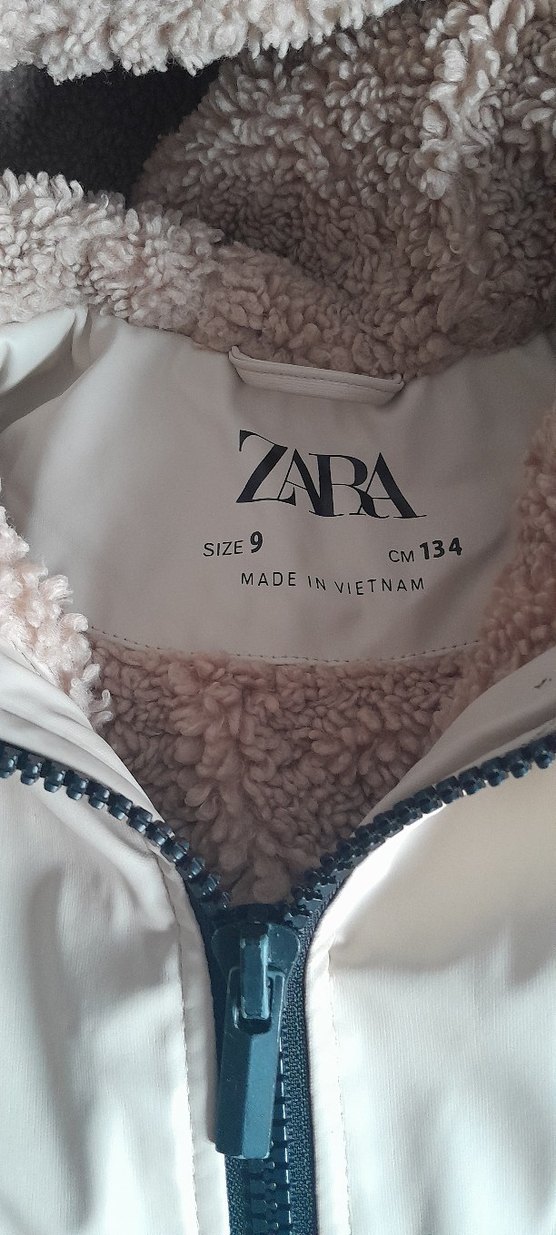 Zara.Kalın mont .Su geçirmez.içi polar - Görsel 3