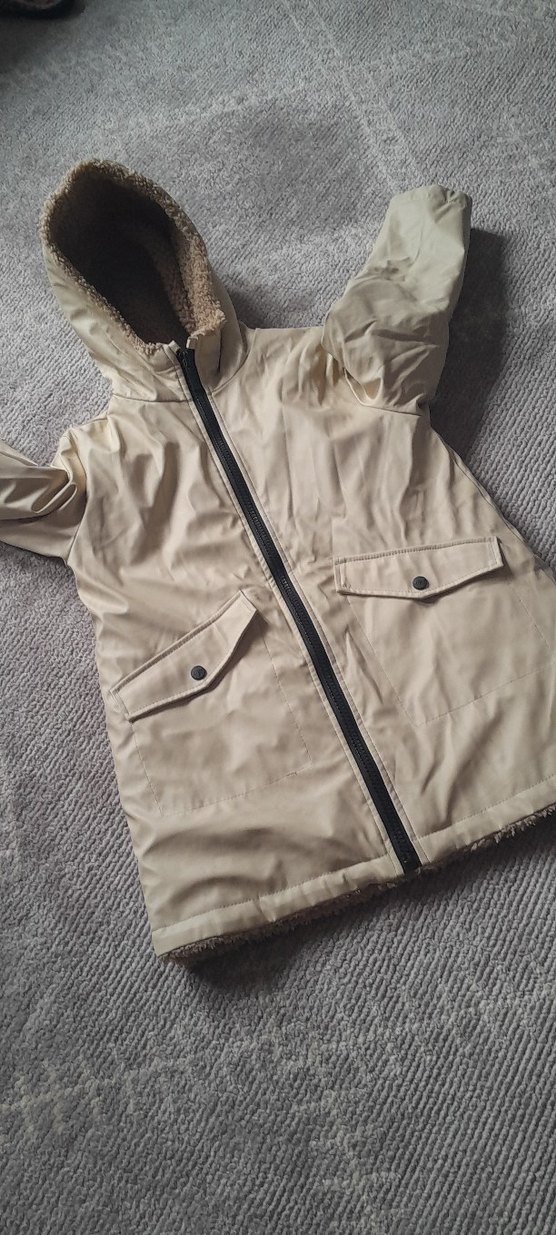 Zara.Kalın mont .Su geçirmez.içi polar - Görsel 4