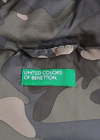 Benetton .Kamuflaj yelek. Tertemiz - Görsel 2