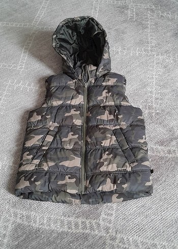 Benetton .Kamuflaj yelek. Tertemiz - Görsel 6